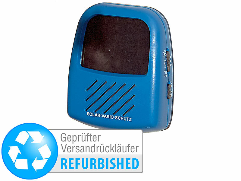 Exbuster 3in1-Solar-Tiervertreiber gegen Mücken, etc. , Versandrückläufer