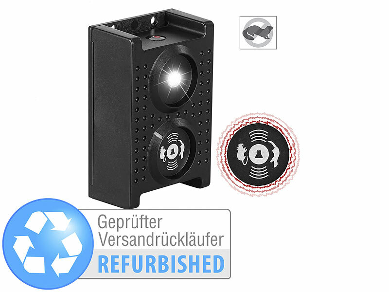 ; Ultraschall-Solar-Tierschrecke mit Bewegungsmelder mit Blinklicht Ultraschall-Solar-Tierschrecke mit Bewegungsmelder mit Blinklicht Ultraschall-Solar-Tierschrecke mit Bewegungsmelder mit Blinklicht 