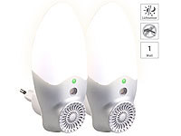 Exbuster 2er-Set Steckdosen-Mücken-Schreck & LED-Nachtlicht mit Licht-Sensor; UV-Insektenvernichter UV-Insektenvernichter UV-Insektenvernichter 