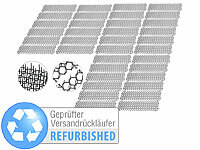 Exbuster 36er-Set Barriere-Gitter gegen Schnecken, Versandrückläufer; Ultraschall-Solar-Tierschrecke mit Bewegungsmelder mit Blinklicht 