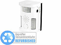 Exbuster Vogelschreck: 2er-Set Ultraschall-Tierschreck mit Bewegungssensor,  Alarm, LED-Licht (Katzenschreck Ultraschall)